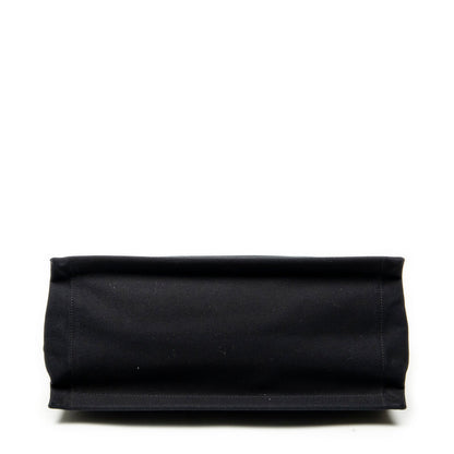 Saint Laurent Vertical Rive Gauche Tote Black Canvas — view 6