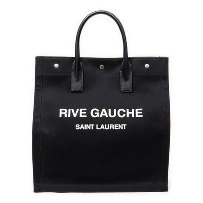 Saint Laurent Vertical Rive Gauche Tote Black Canvas