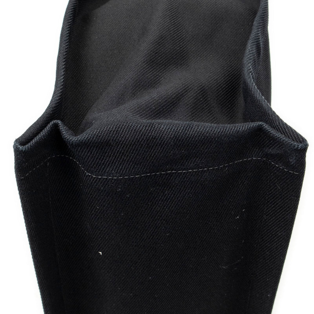 Saint Laurent Vertical Rive Gauche Tote Black Canvas — view 7
