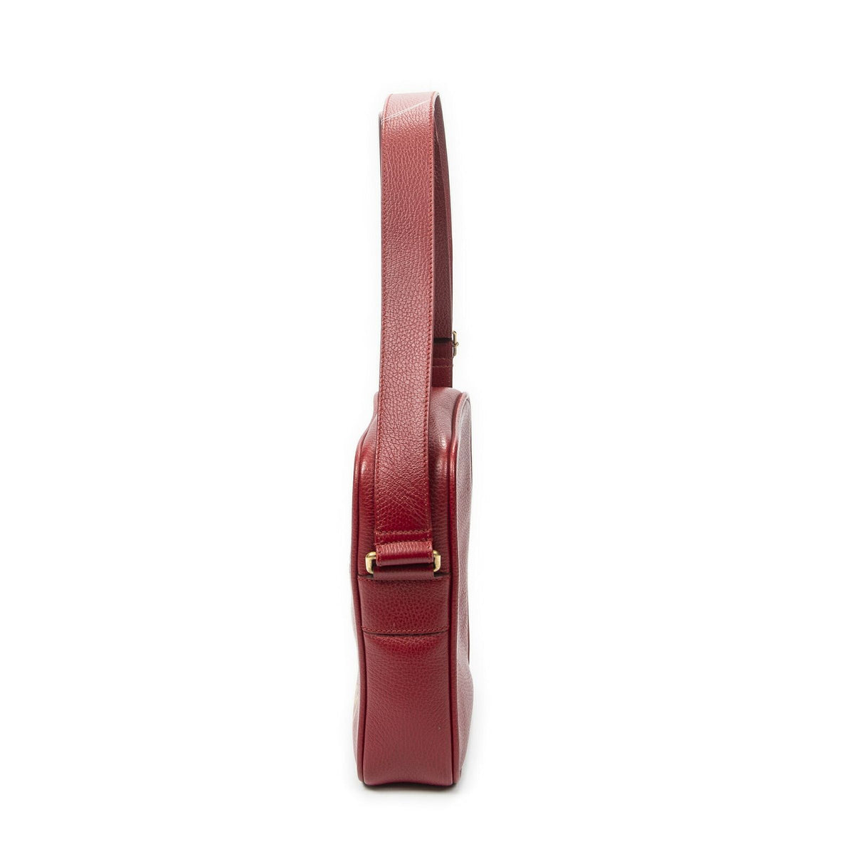 Gucci Small Messenger Red Grain Calfskin Leather — view 3