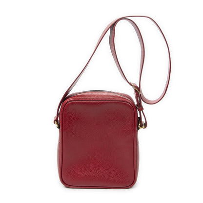 Gucci Small Messenger Red Grain Calfskin Leather — view 5