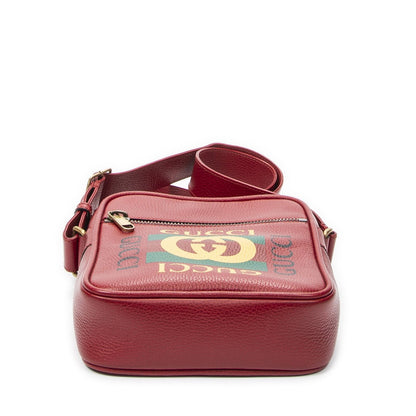 Gucci Small Messenger Red Grain Calfskin Leather — view 6
