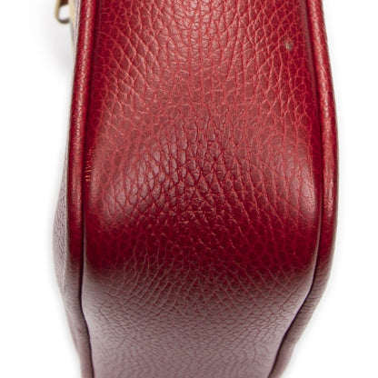 Gucci Small Messenger Red Grain Calfskin Leather — view 8