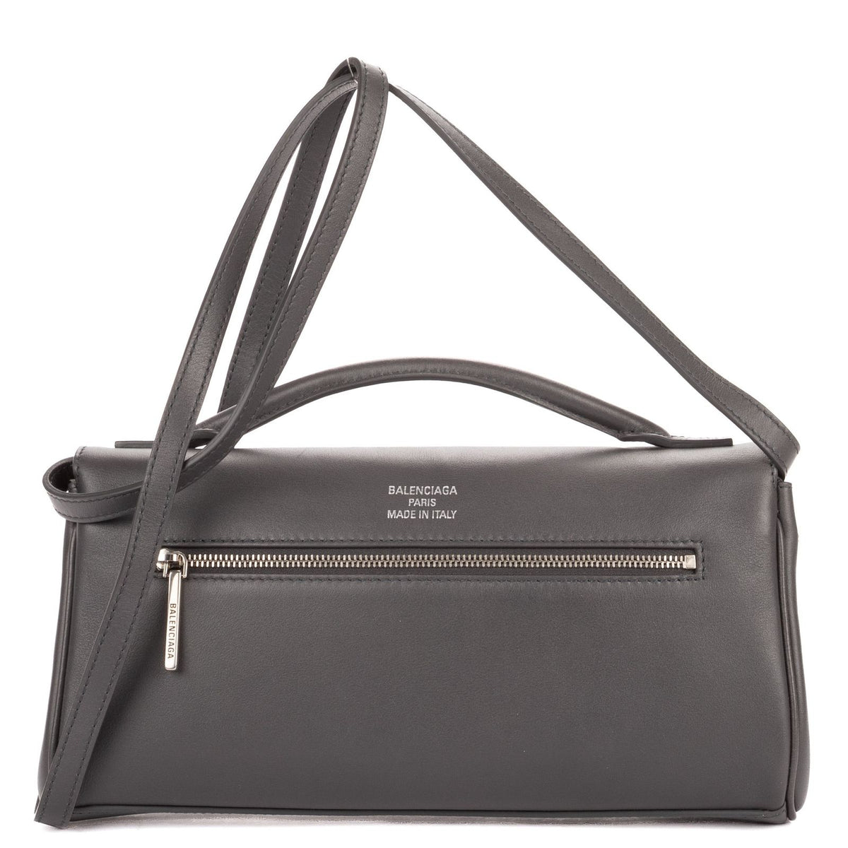 Balenciaga Small Bel Air Clutch Gray Smooth Calfskin — view 5