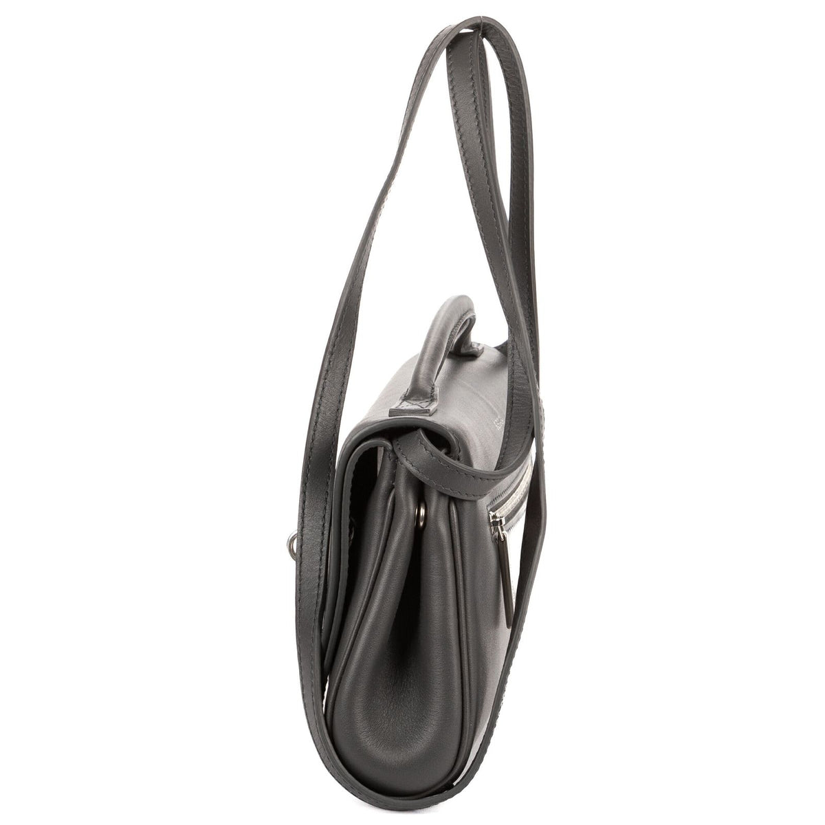 Balenciaga Small Bel Air Clutch Gray Smooth Calfskin — view 3