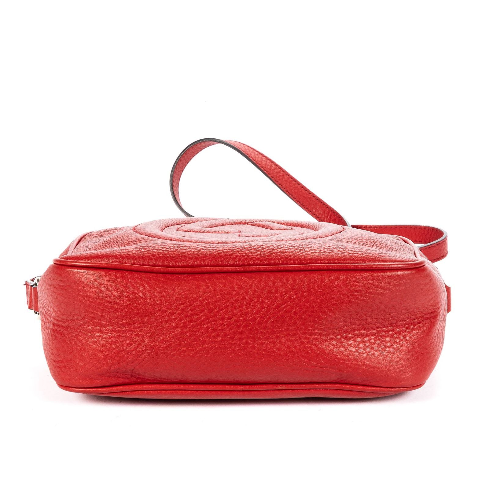 Gucci Soho Disco Crossbody Red Grain Calfskin Leather — view 6