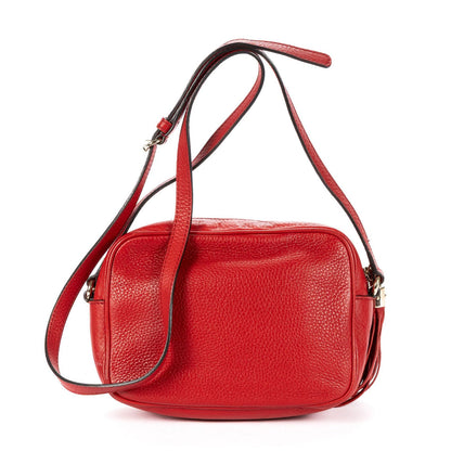 Gucci Soho Disco Crossbody Red Grain Calfskin Leather — view 5