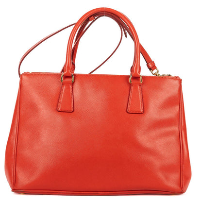 Prada Medium Garda Tote Orange Saffiano Luxe Leather — view 5