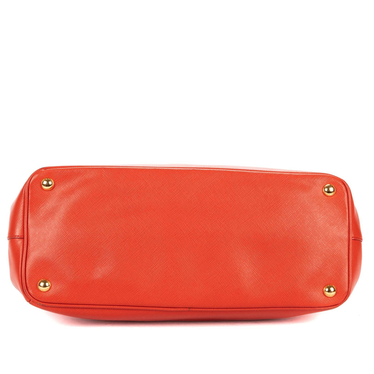 Prada Medium Garda Tote Orange Saffiano Luxe Leather — view 6
