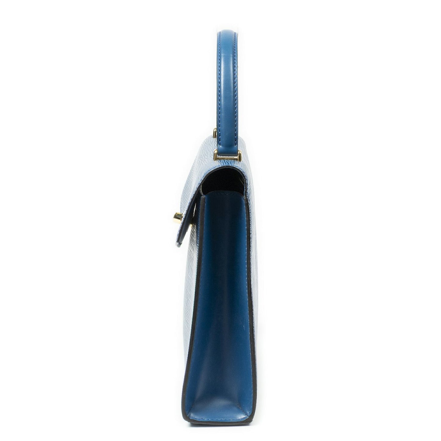 Louis Vuitton Malesherbes Blue Epi Handbag — view 3