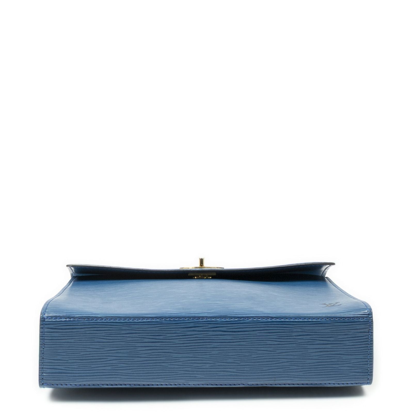 Louis Vuitton Malesherbes Blue Epi Handbag — view 6