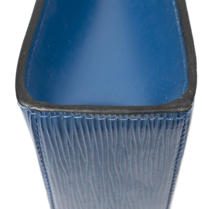 Louis Vuitton Malesherbes Blue Epi Handbag — view 7