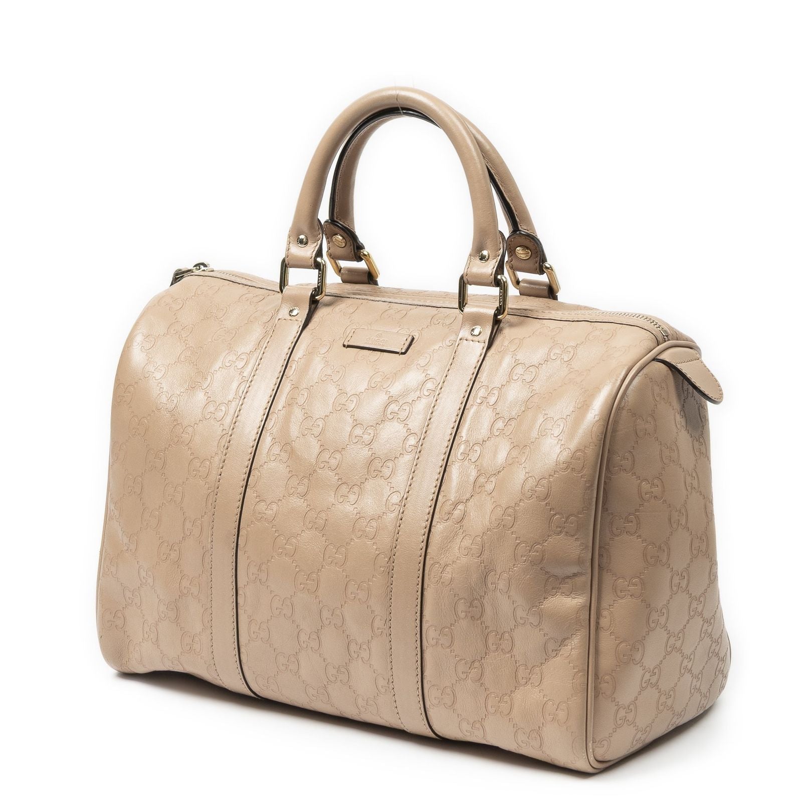 Gucci Medium Boston Beige Guccissima Handbag — view 2