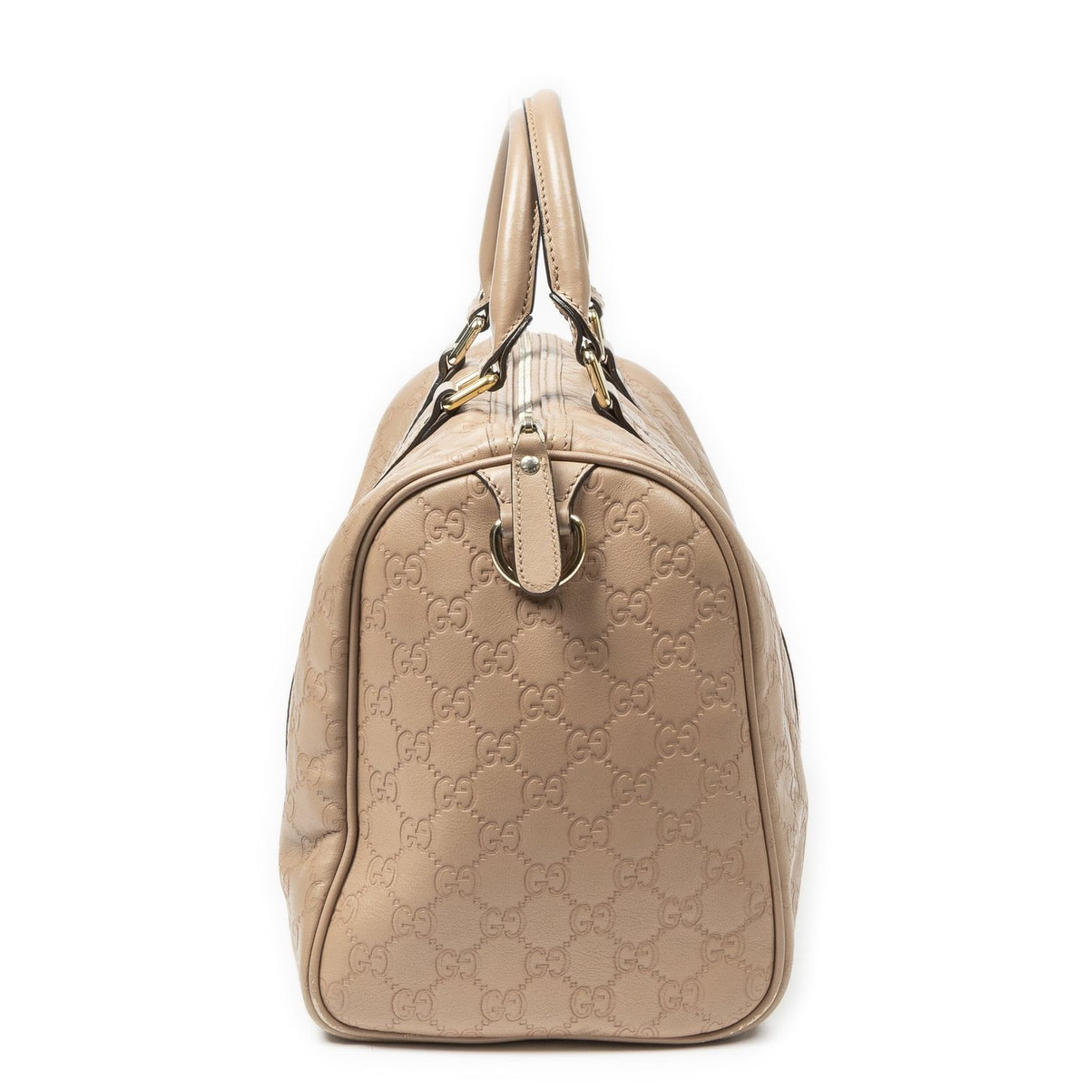 Gucci Medium Boston Beige Guccissima Handbag — view 4