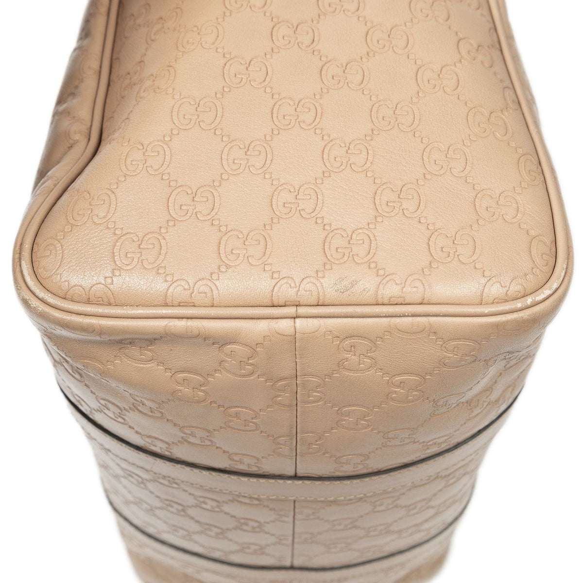 Gucci Medium Boston Beige Guccissima Handbag — view 8