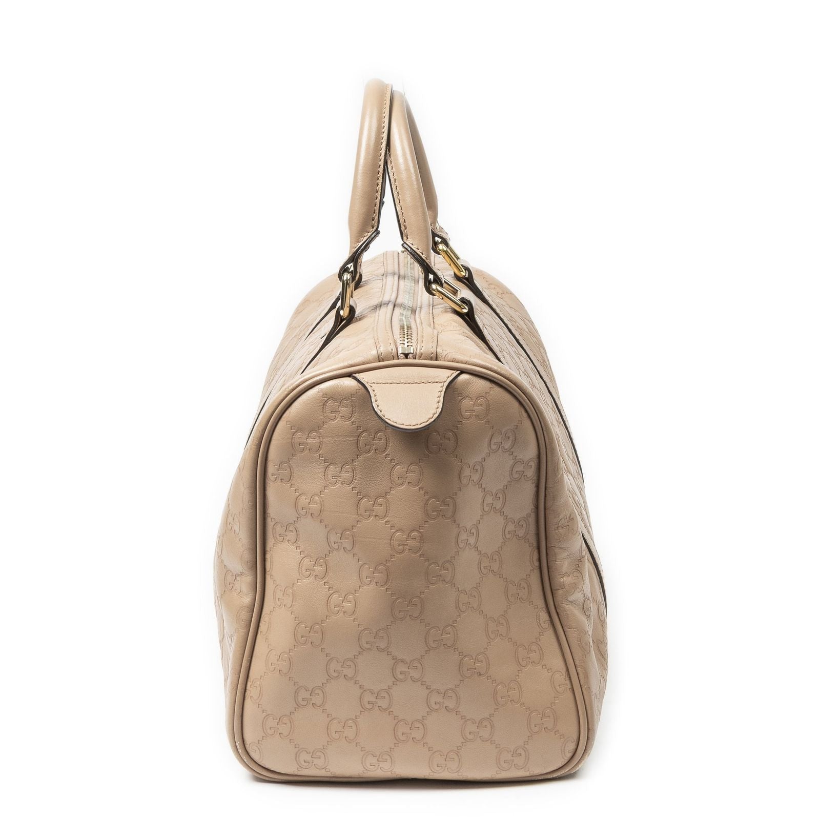 Gucci Medium Boston Beige Guccissima Handbag — view 3