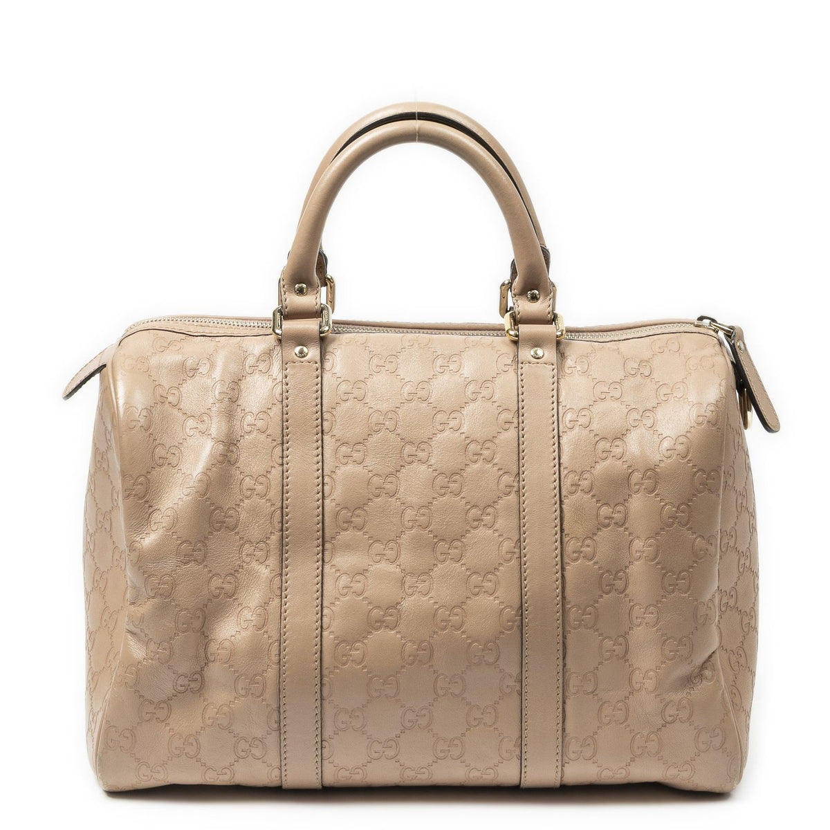 Gucci Medium Boston Beige Guccissima Handbag — view 5