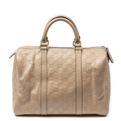 Gucci Medium Boston Beige Guccissima Handbag — view 5