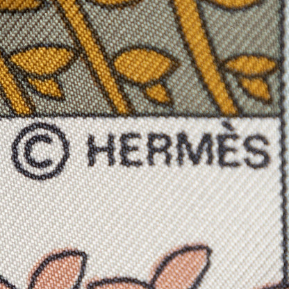 Hermes Scarf Teal Pink Light Bluetwill Silk — view 4