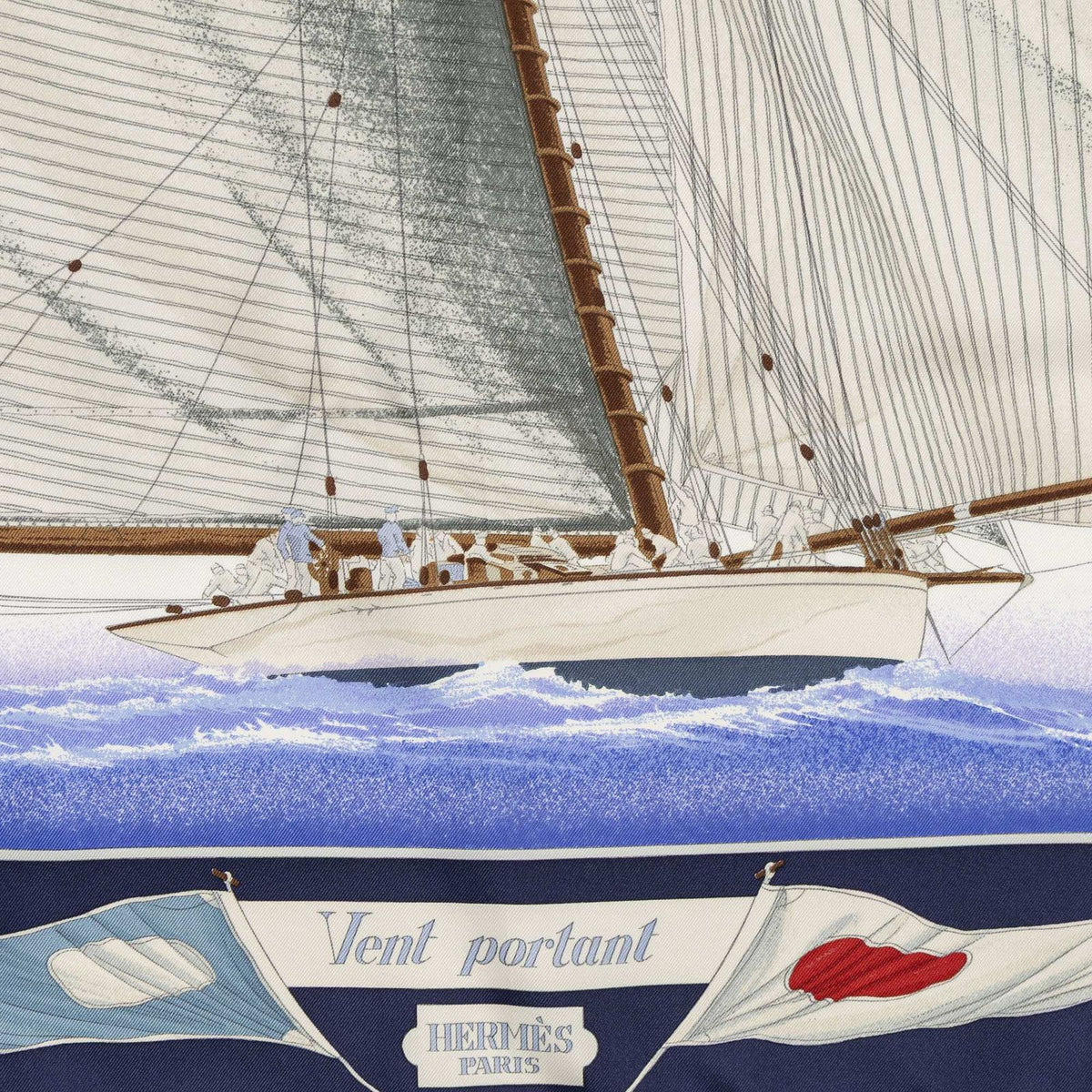 Hermes Scarf Navy — view 3