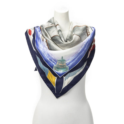 Hermes Scarf Navy