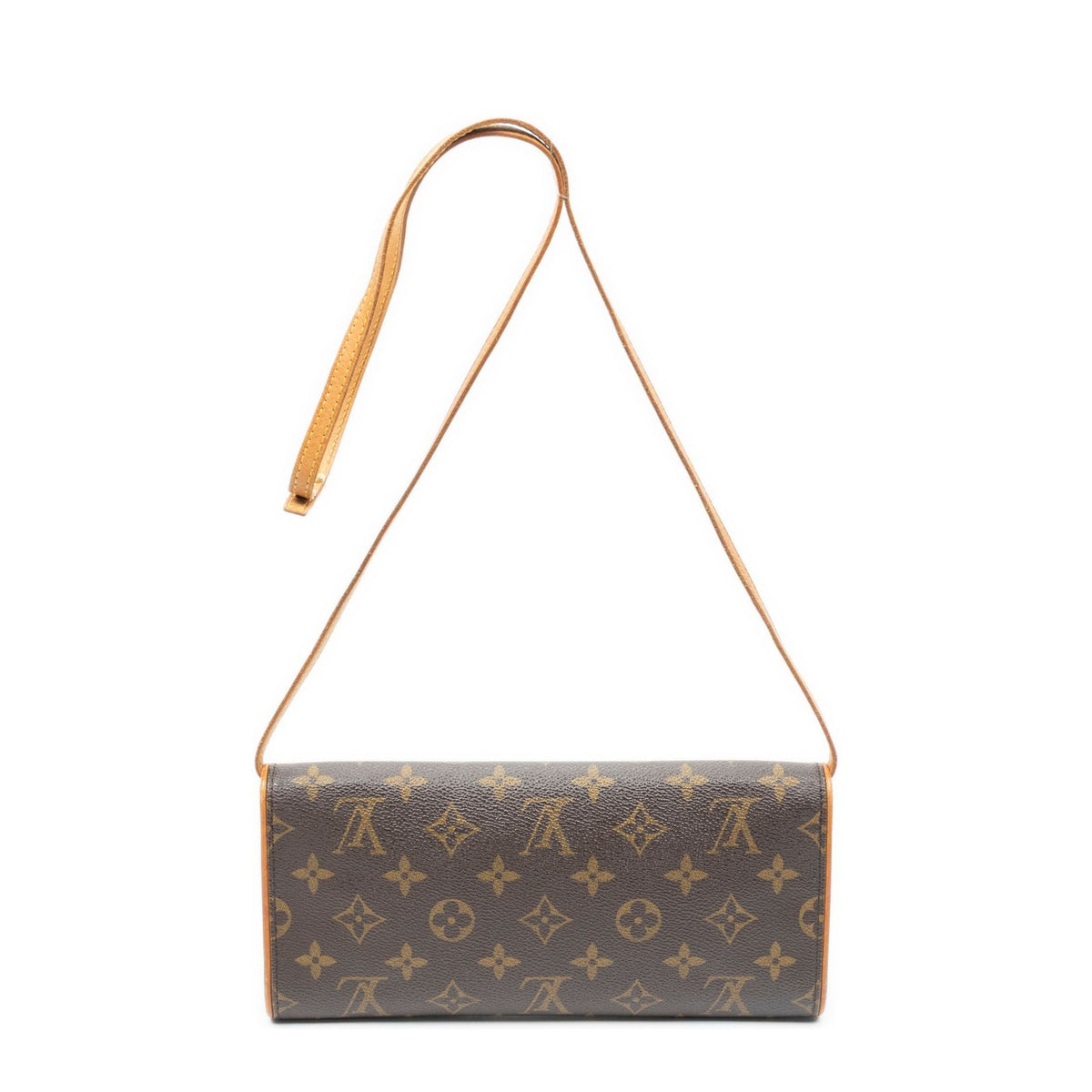 Louis Vuitton Twin Brown Monogram Canvas Shoulder Bag — view 5
