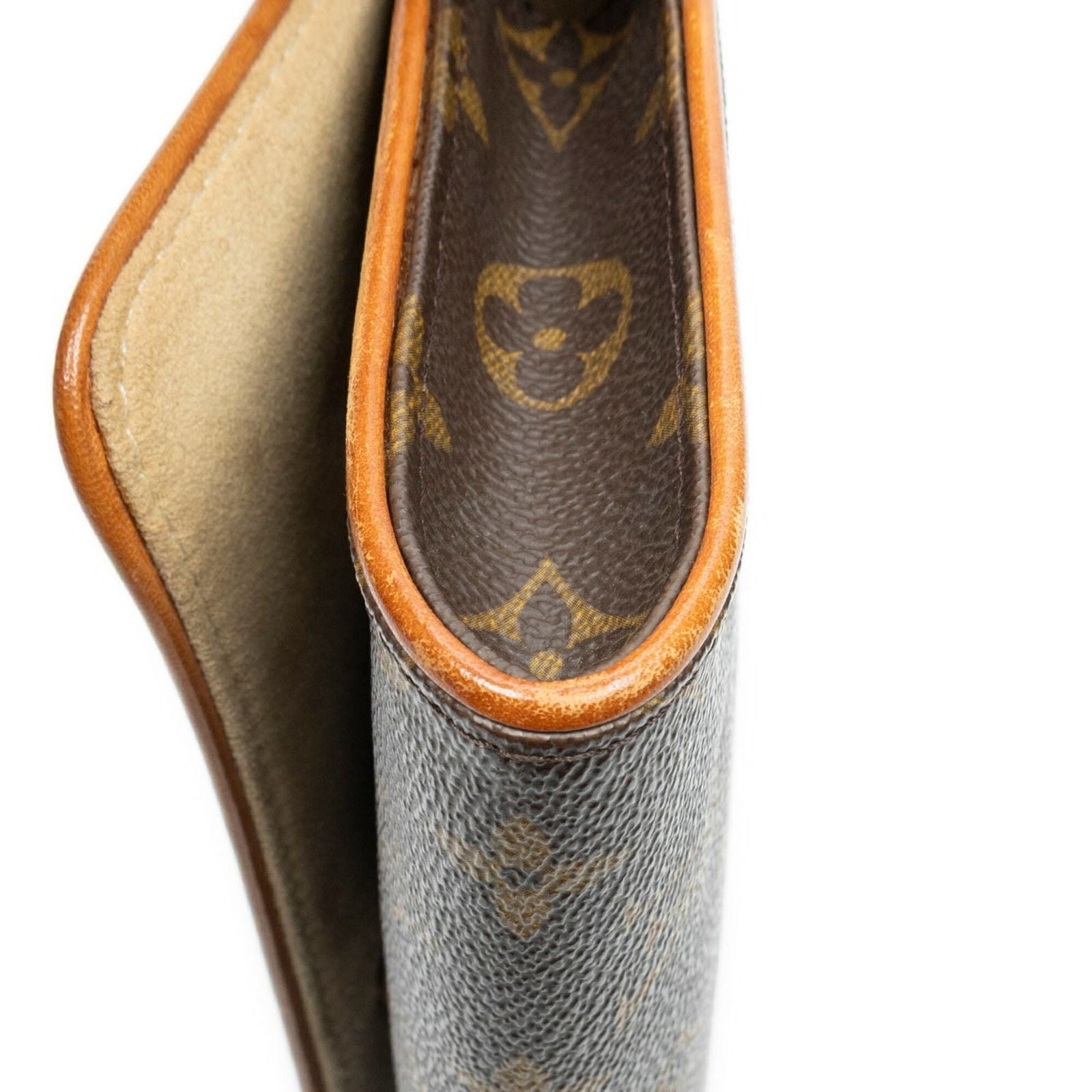 Louis Vuitton Twin Brown Monogram Canvas Shoulder Bag — view 7