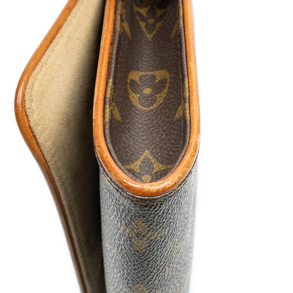 Louis Vuitton Twin Brown Monogram Canvas Shoulder Bag — view 7