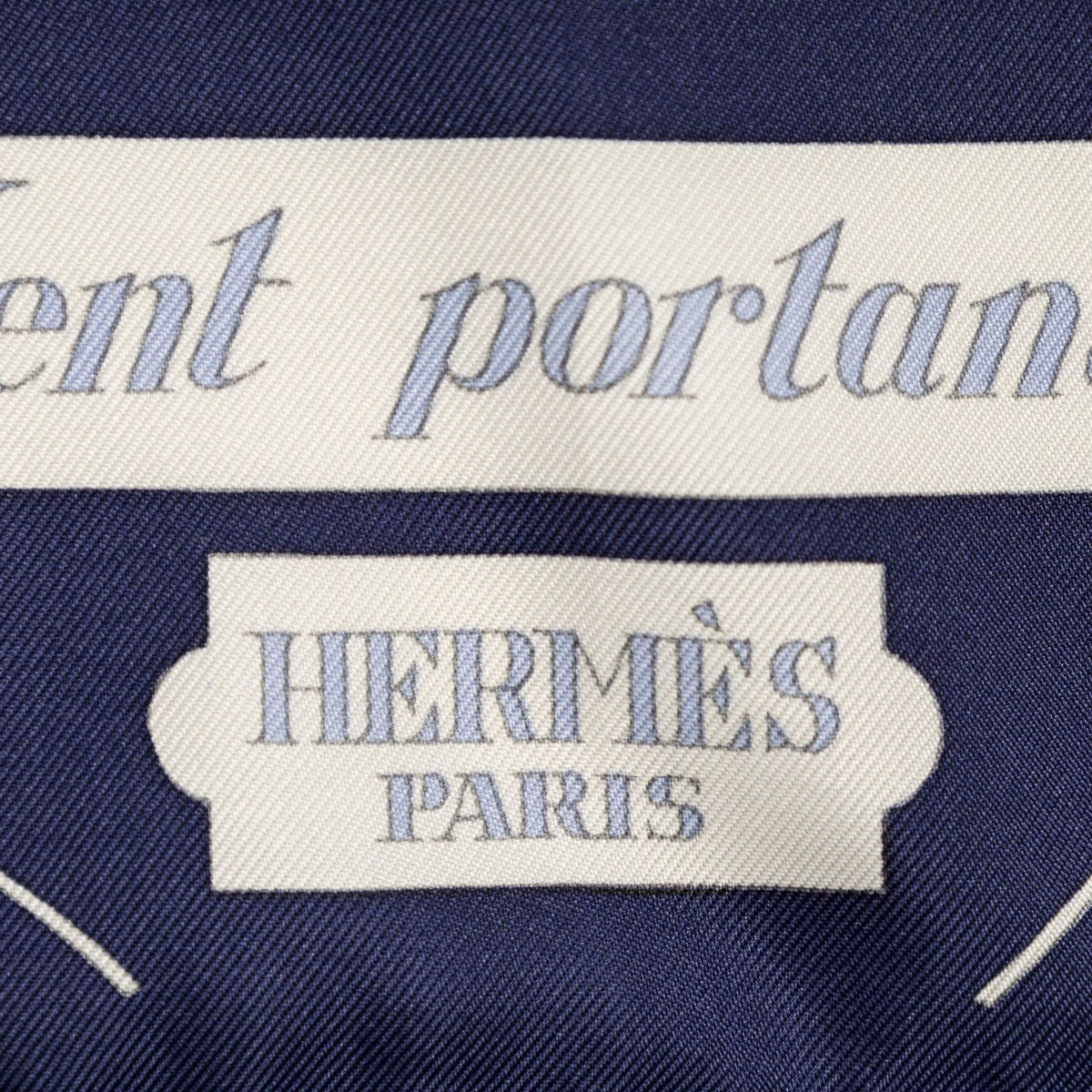 Hermes Scarf Navy — view 4