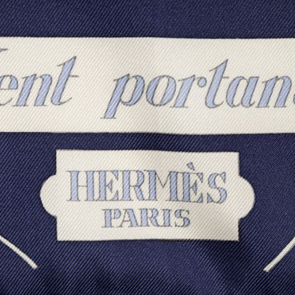 Hermes Scarf Navy — view 4