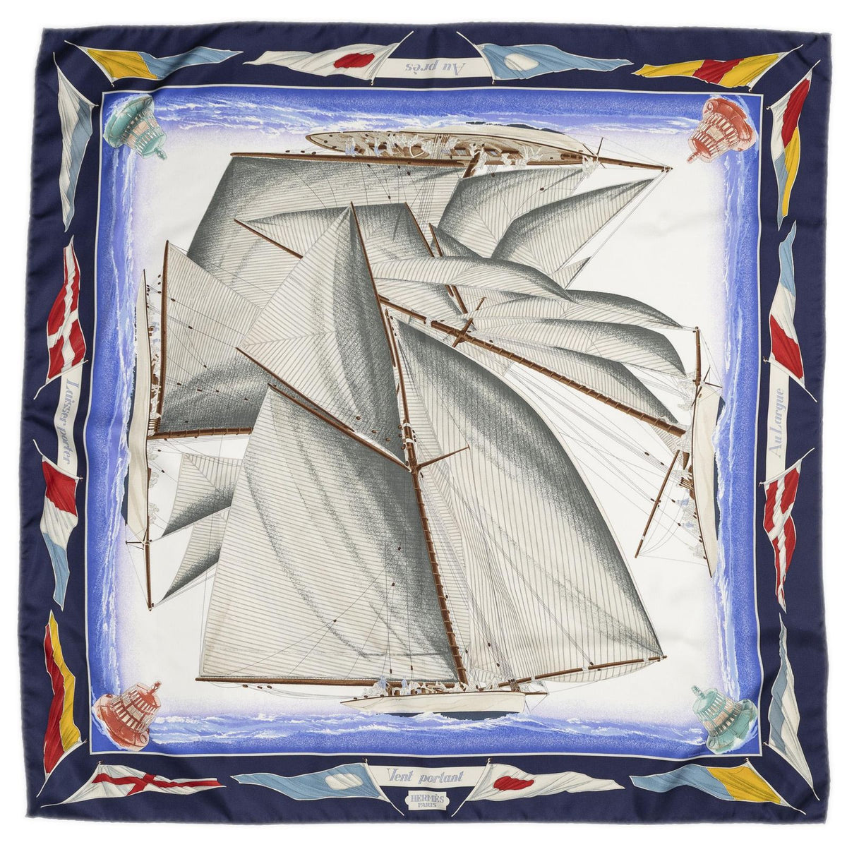 Hermes Scarf Navy — view 2