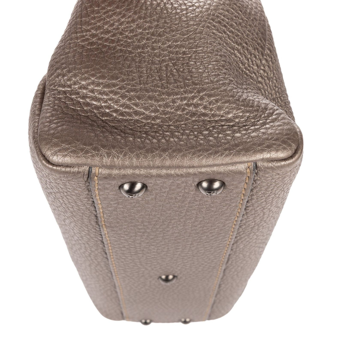 Fendi Medium Peekaboo Gray Selleria Leather Handbag — view 7