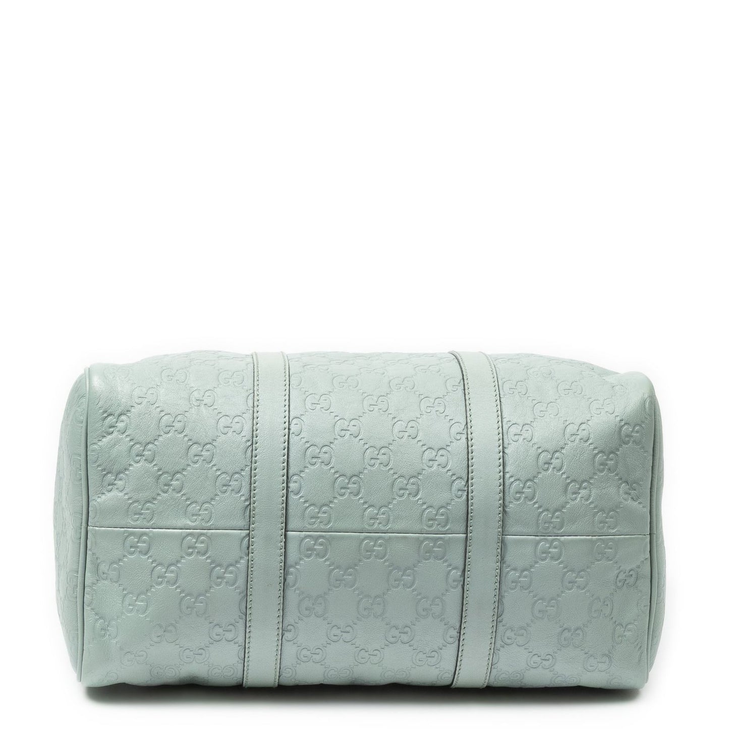 Gucci Medium Boston Light Blue Guccissima Handbag — view 6