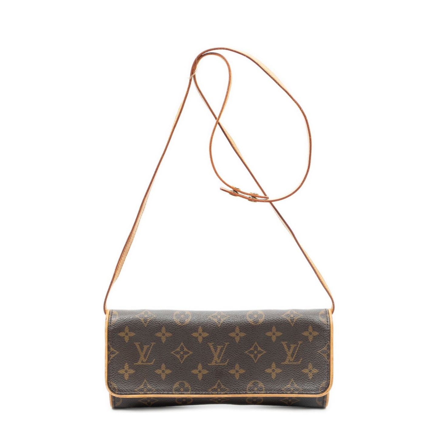 Louis Vuitton Twin Brown Monogram Canvas Shoulder Bag