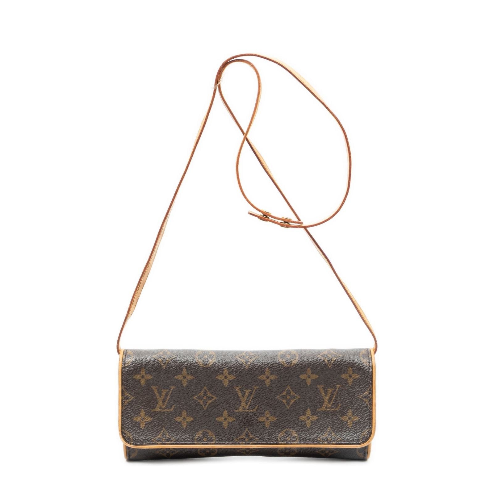 Louis Vuitton Twin Brown Monogram Canvas Shoulder Bag