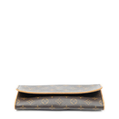 Louis Vuitton Twin Brown Monogram Canvas Shoulder Bag — view 6