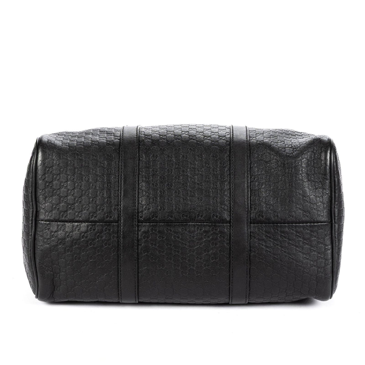 Gucci Medium Boston Black Micro Guccissima Leather Shoulder Bag — view 6