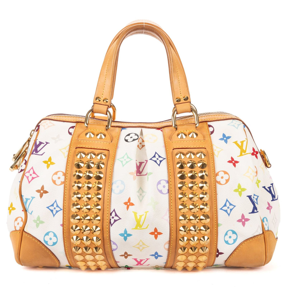Louis Vuitton x Takashi Murakami Courtney Bag White