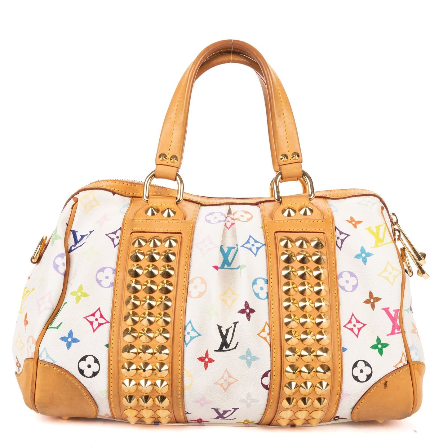 Louis Vuitton x Takashi Murakami Courtney Bag White — view 5