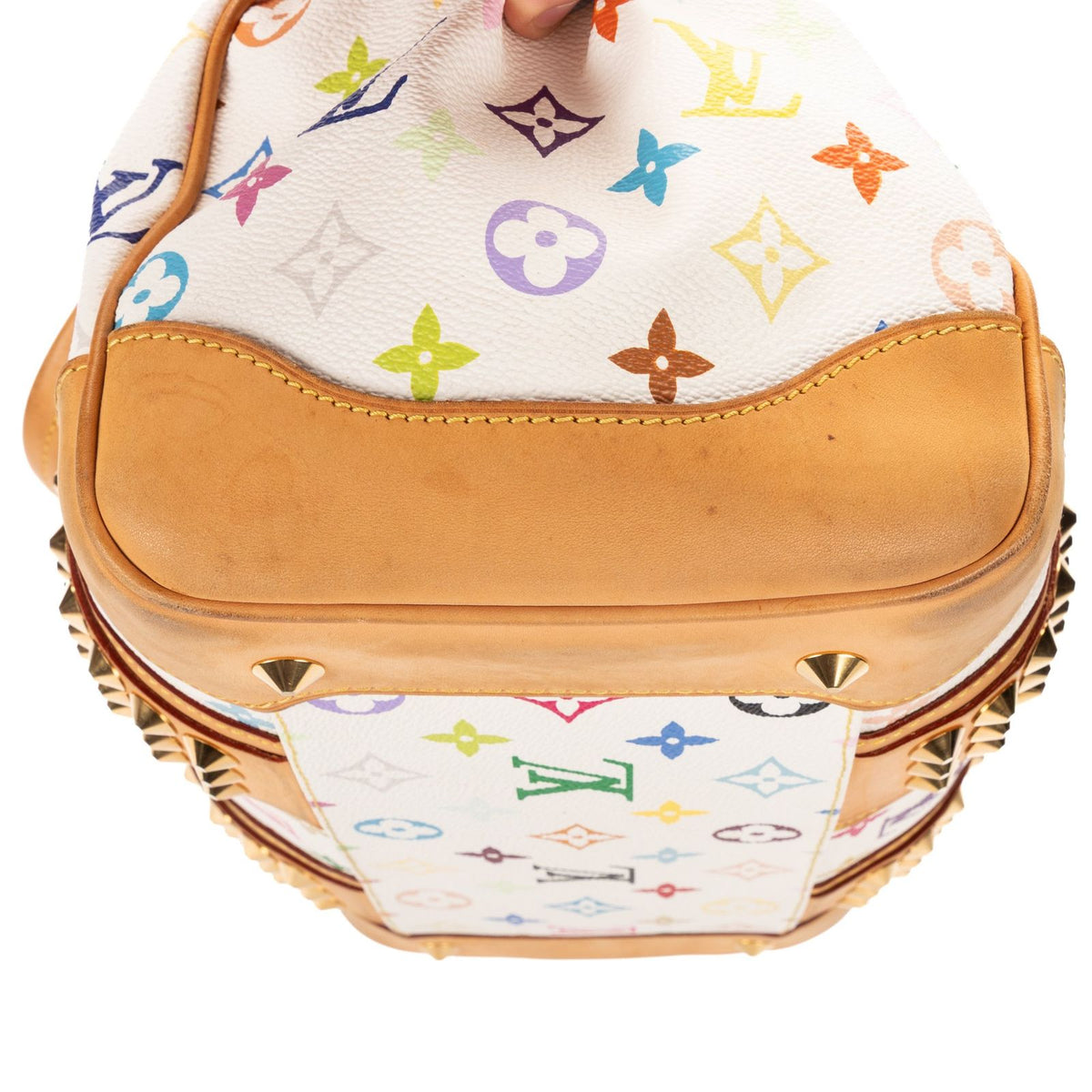 Louis Vuitton x Takashi Murakami Courtney Bag White — view 8