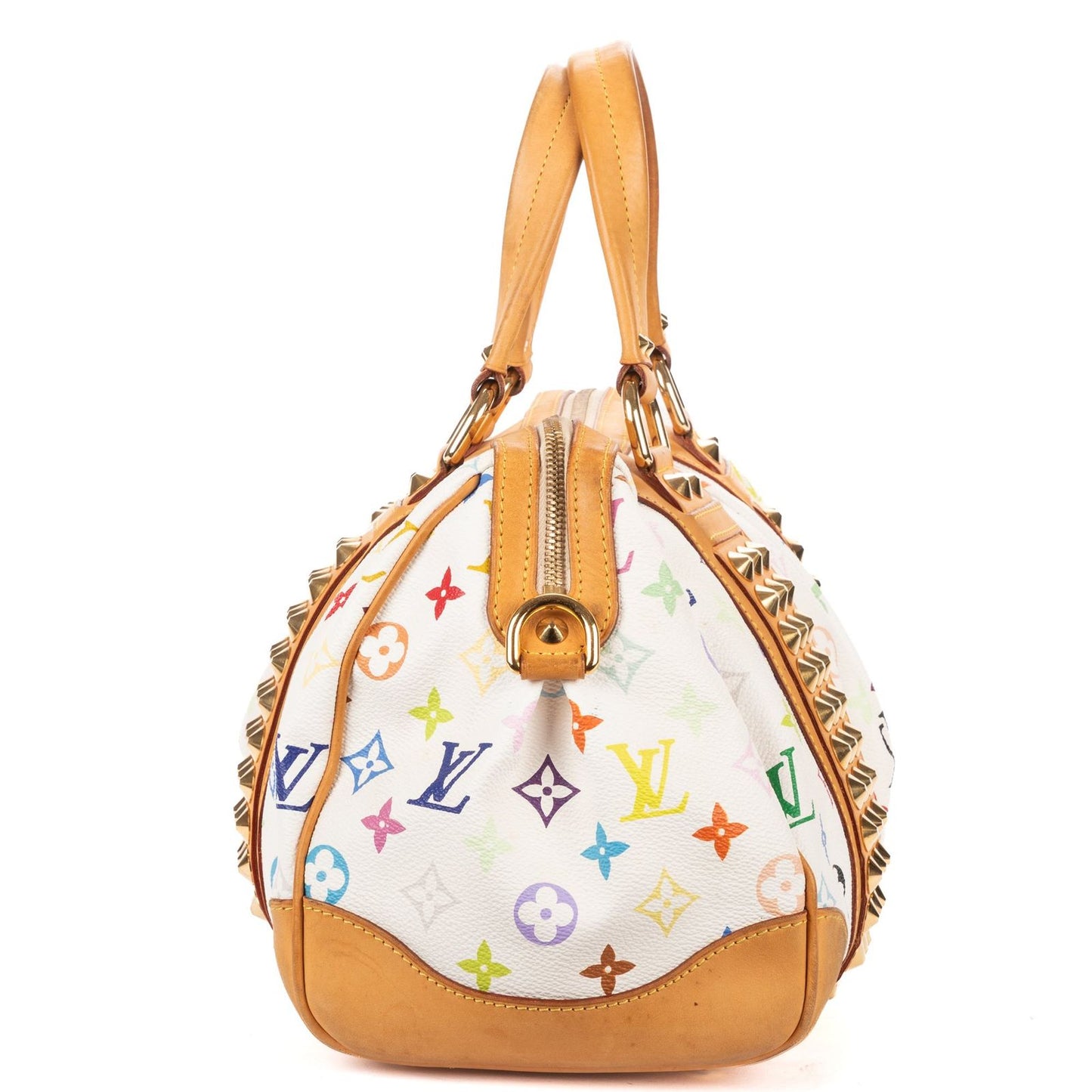 Louis Vuitton x Takashi Murakami Courtney Bag White — view 3