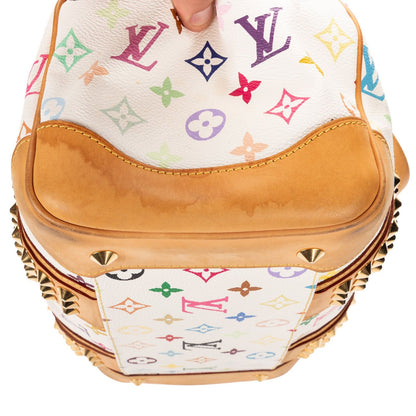 Louis Vuitton x Takashi Murakami Courtney Bag White — view 7