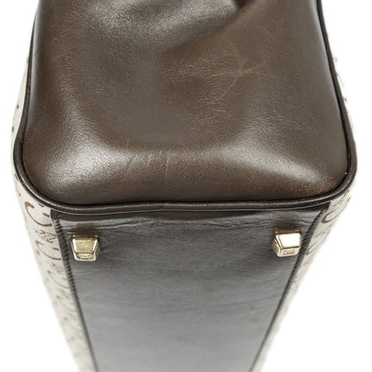 Celine Vintage Document Tote Ivory Dark Brown C Macadam Canvas — view 8