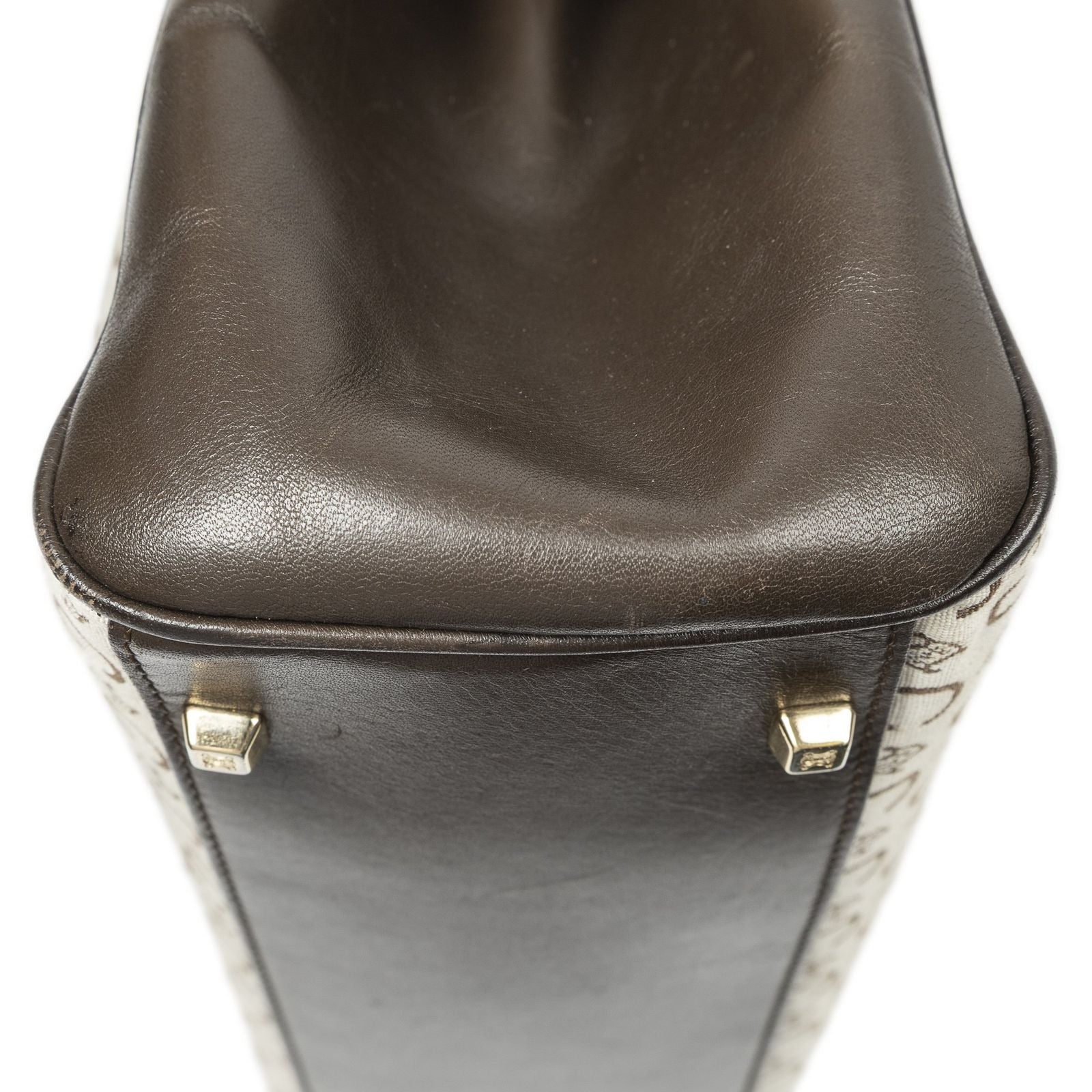 Celine Vintage Document Tote Ivory Dark Brown C Macadam Canvas — view 7
