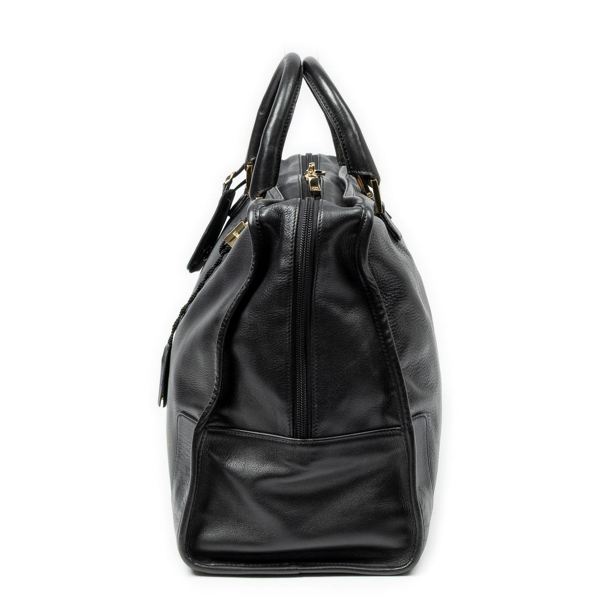 Loewe Amazona Black Calfskin Leather Handbag — view 3