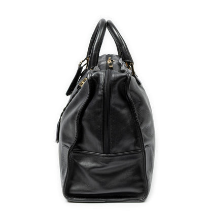 Loewe Amazona Black Calfskin Leather Handbag — view 3