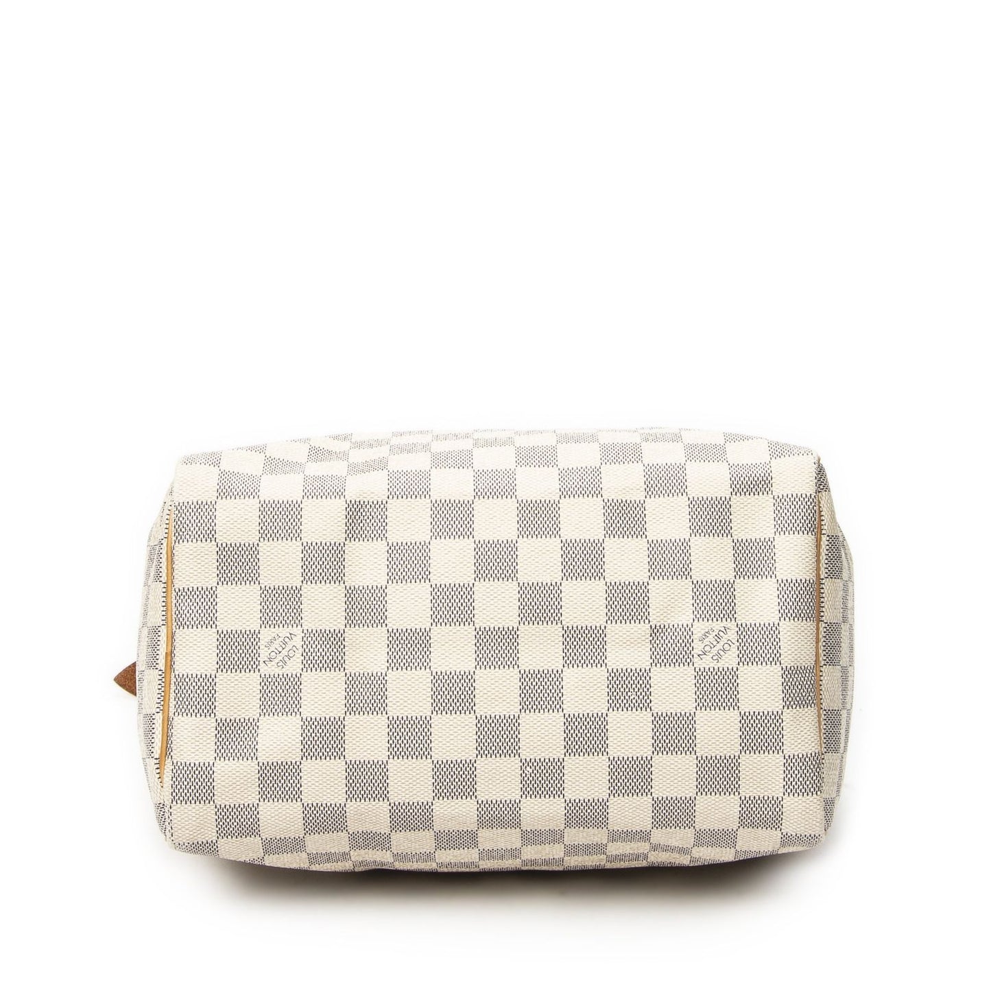 Louis Vuitton Speedy Ivory Damier Azur Handbag — view 6