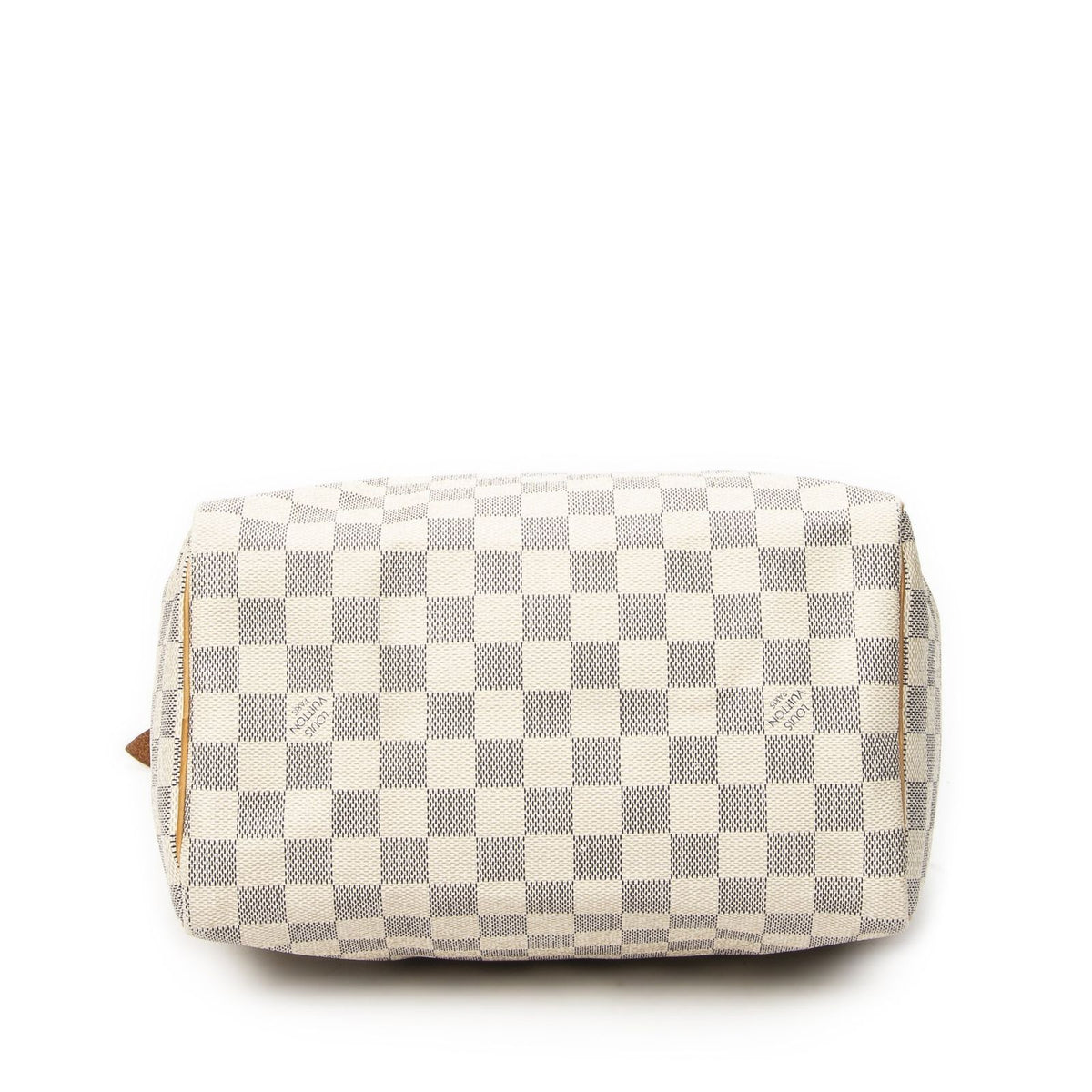 Louis Vuitton Speedy Ivory Damier Azur Handbag — view 6