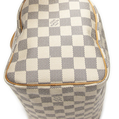 Louis Vuitton Speedy Ivory Damier Azur Handbag — view 7
