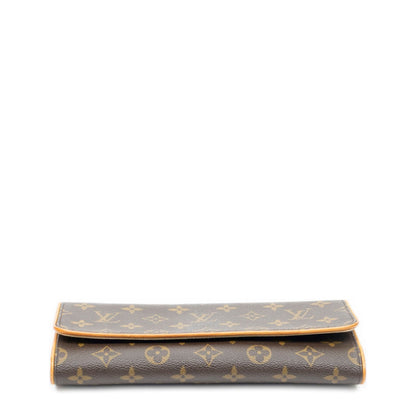 Louis Vuitton Twin Brown Monogram Canvas Shoulder Bag — view 6